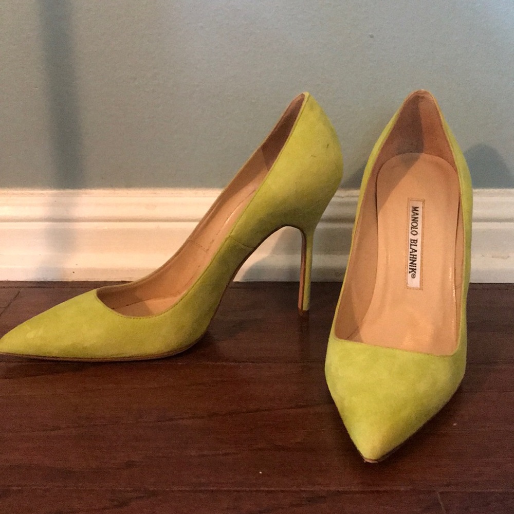 Manolo Blahnik BB Pump Size 38 Green